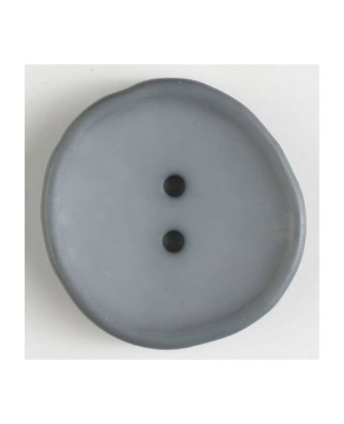 Modeknopf rund gewellt 28mm grau