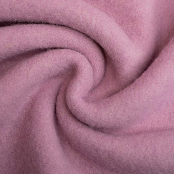 Woll Fleece flauschig altrosa hell