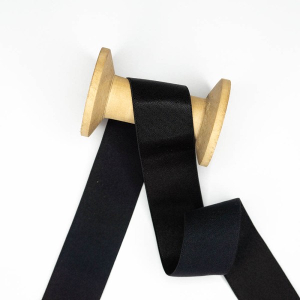 Satin Gummiband Deluxe schwarz