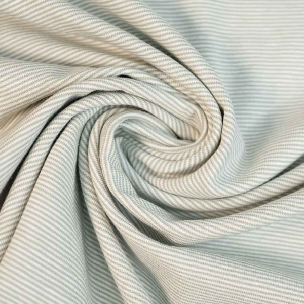 Baumwolljersey Ringelstreifen salbei