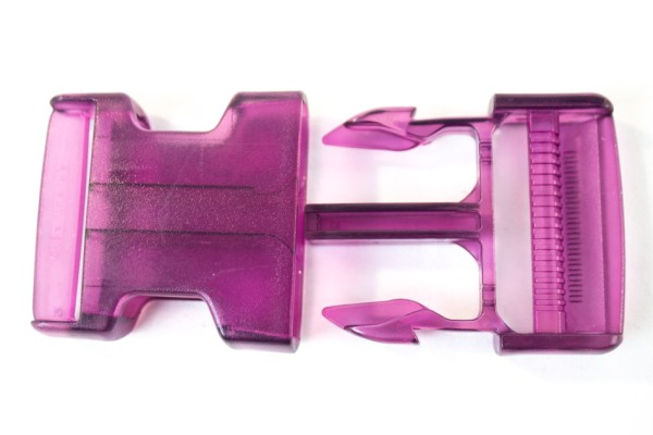 Rucksackschließe lila 40mm Kunststoff