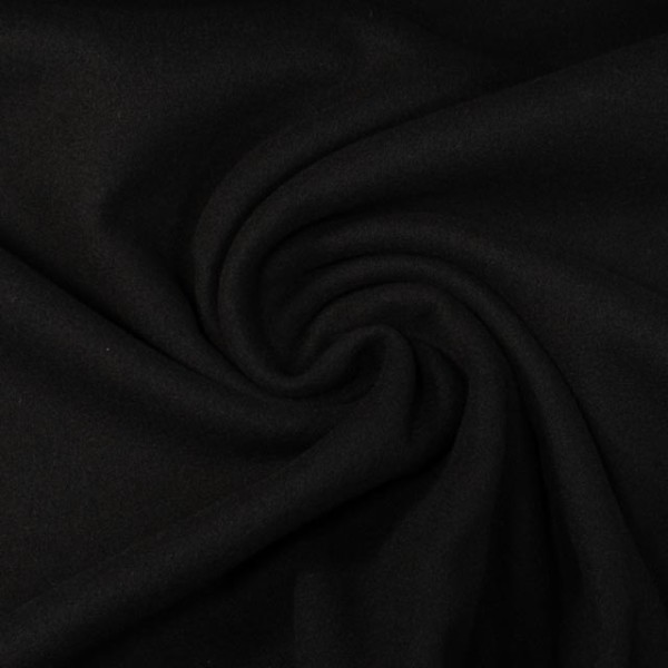 Mantelstoff Wool Touch schwarz