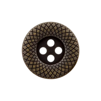 Prym Metallknopf verzierter Rand 23mm altmessing