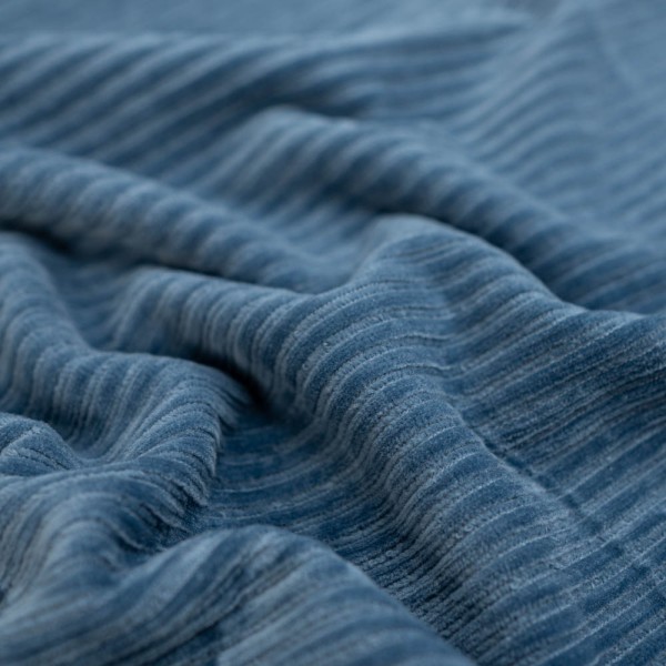Breitcord Baumwolljersey jeansblau