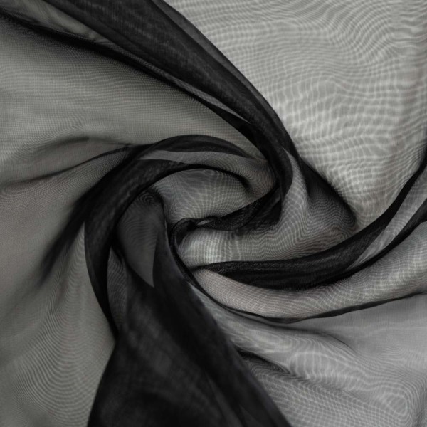 Organza One Tone schwarz