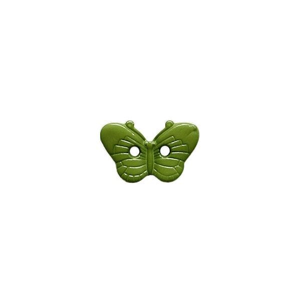 Kinderknopf Schmetterling grün 15mm