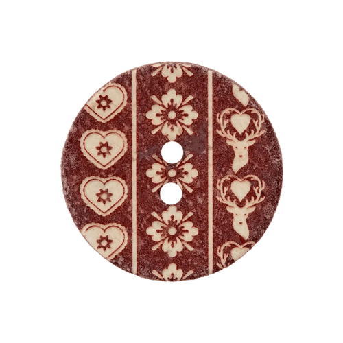 Trachtenknopf 28mm braun