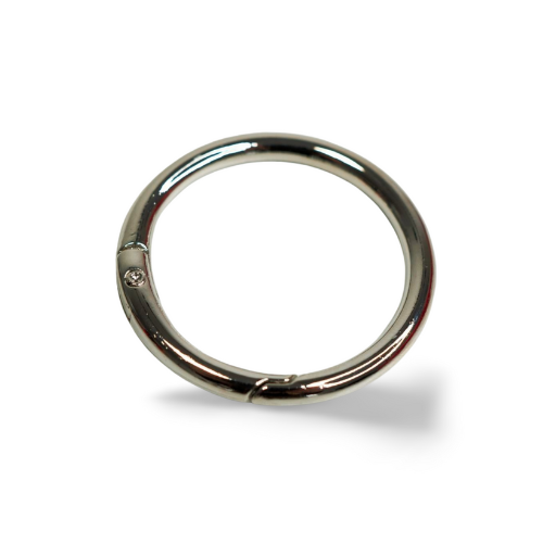 EvLis Metallkarabiner rund 40mm silber