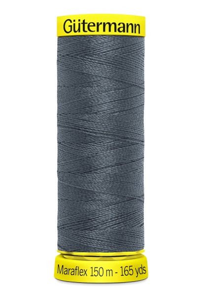 Elastisches Garn Gütermann Maraflex 150m dunkelgrau Nr. 93