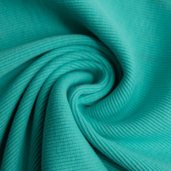 50cm Zuschnitt Ripp Bündchen petrol hell