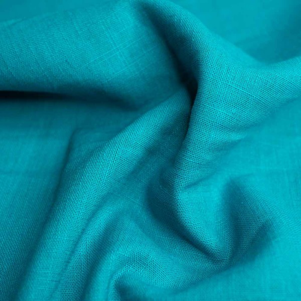 Premium Leinen petrol hell