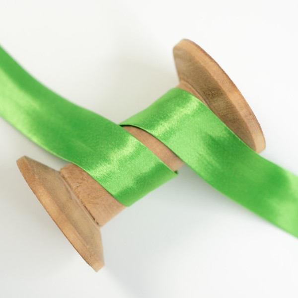 Satin Schrägband 20mm lime