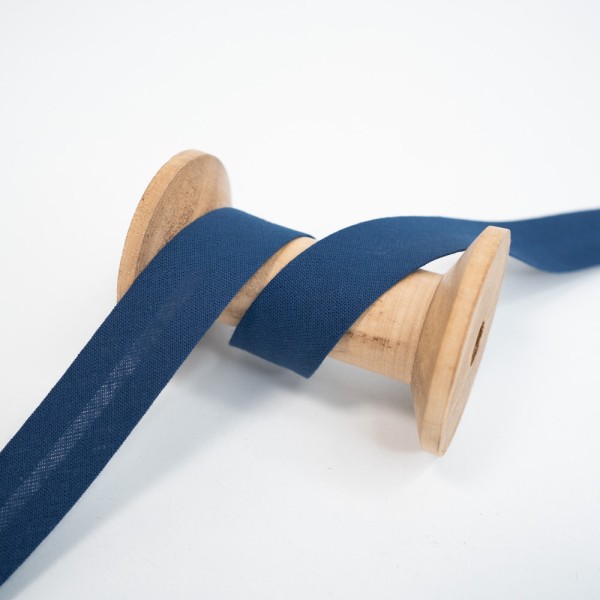 Elastisches Schrägband vorgefalzt navy