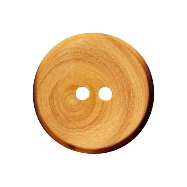 Holzknopf rund 18mm beige