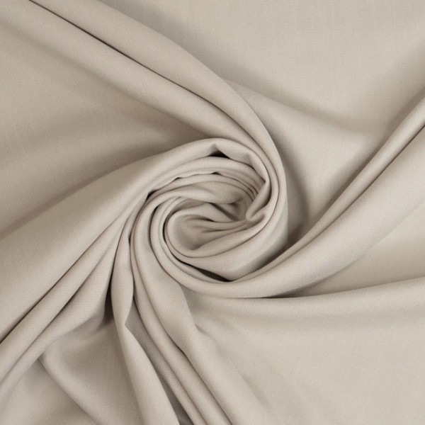 Viskose Popeline Uni Laura pastellbeige