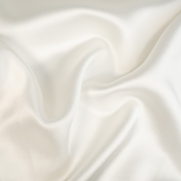 Festtags Seidensatin dick ivory