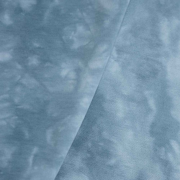 Sweat French Terry Batik rauchblau