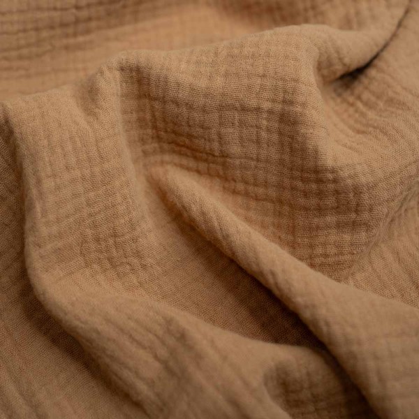 Musselin Double Gauze Amelie karamell