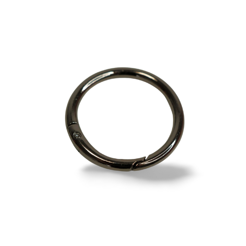 EvLis Metallkarabiner rund schwarz