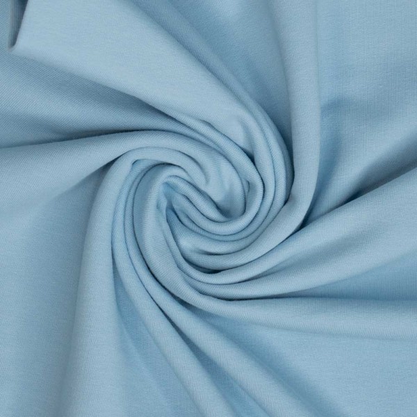 Baumwolljersey Uni Lena jeansblau