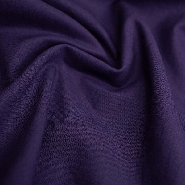 Leinen Baumwolle aubergine