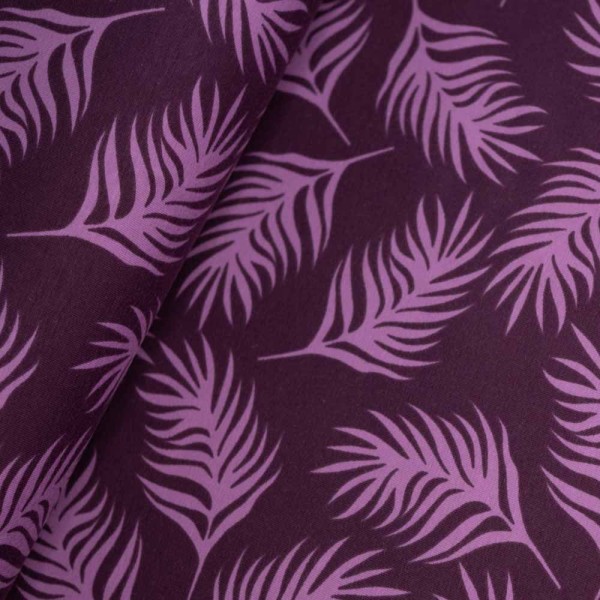 Baumwolljersey Blätter beere