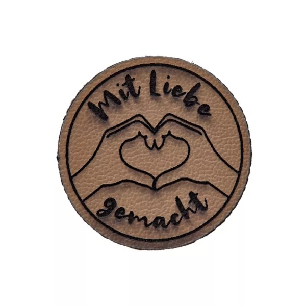 Prym Zierteil beige Mit Liebe gemacht 20mm