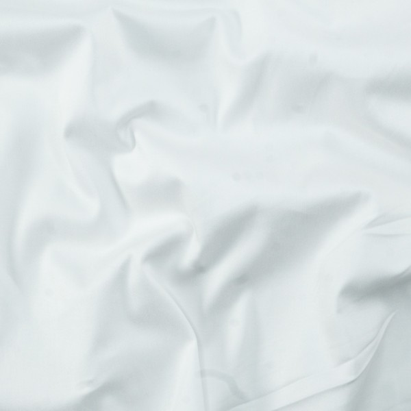 Baumwollsatin Stretch für Hosen weiß