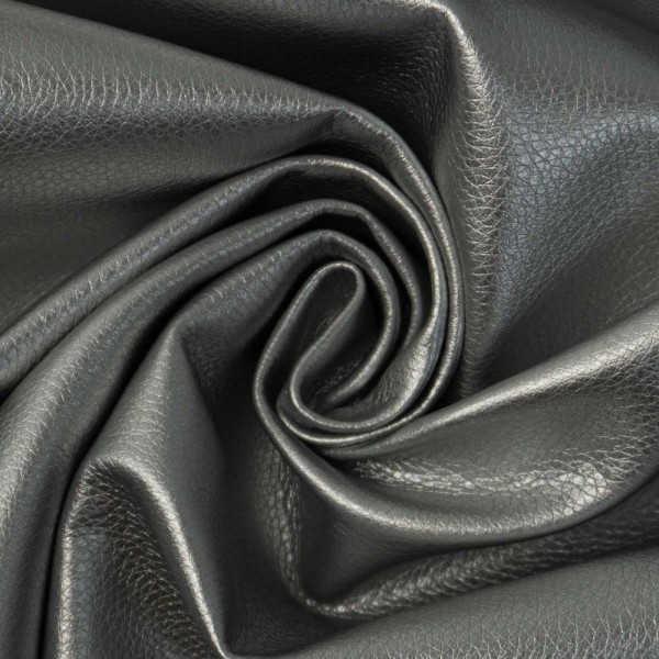 Metallic Soft Kunstleder anthra Deluxe