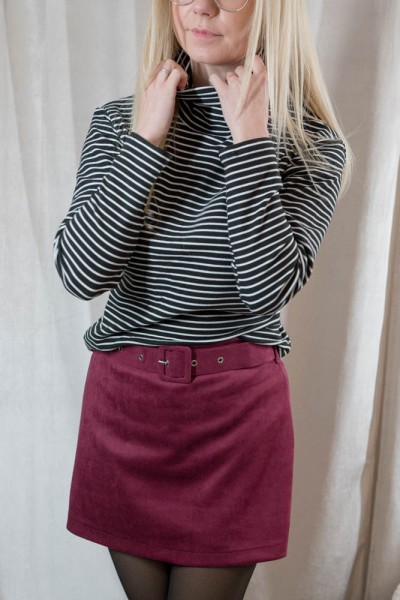 Rollkragen Langarmshirt SOFT TOUCH schwarz