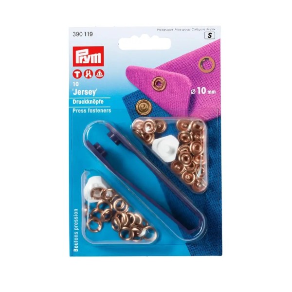 Prym Nähfrei-Druckknopf Jersey 10mm kupfer
