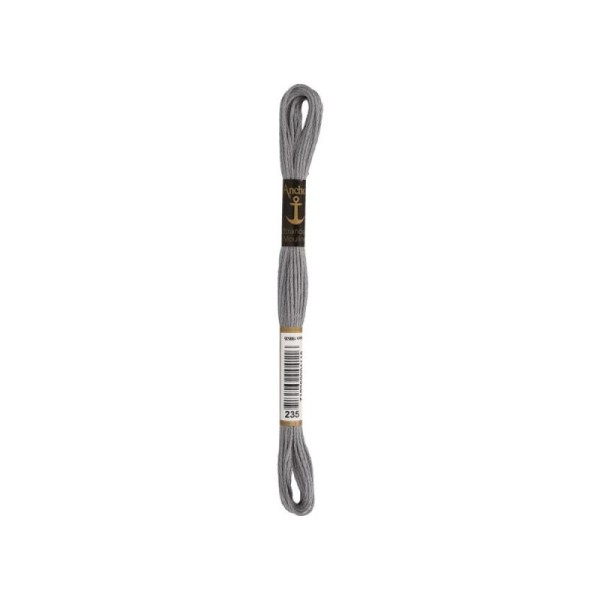 Anchor Sticktwist Garn 6-fädig dunkelgrau