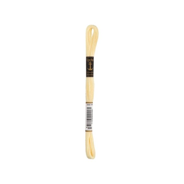 Anchor Sticktwist Garn 6-fädig pastellgelb hell
