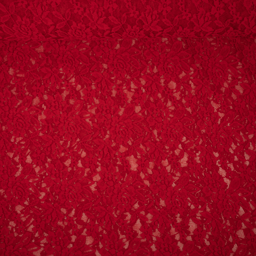 Elastische Spitze Amalia rot