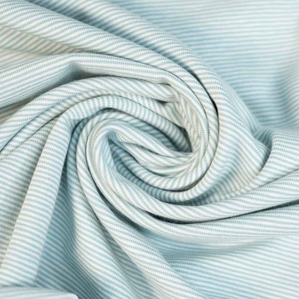 Baumwolljersey Ringelstreifen jeansblau