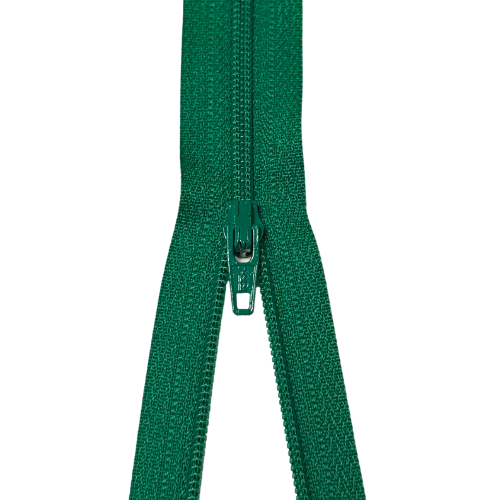 YKK nicht teilbarer Reißverschluss kleine Spirale grün 60cm