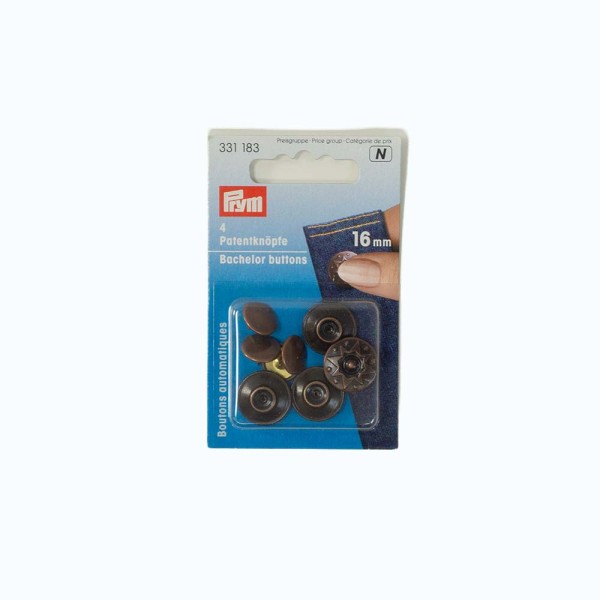 Prym Patentknöpfe Octa altkupfer 16mm 4 Stück