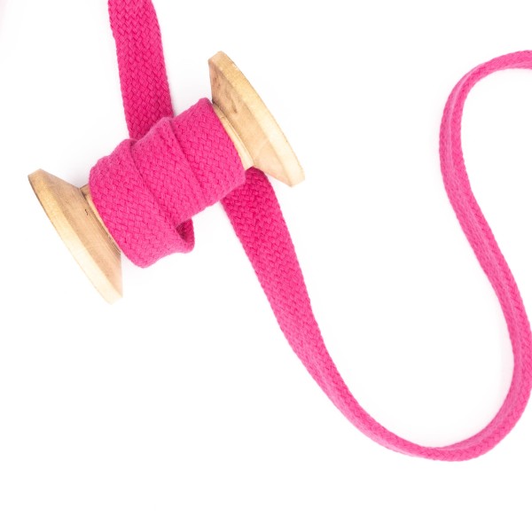 Flachkordel 20mm - Hoodie Kordel fuchsia