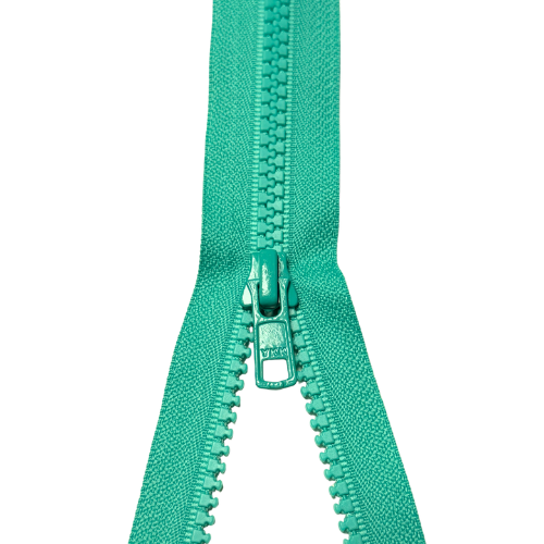 YKK teilbarer Reißverschluss Jacken Krampe petrol hell