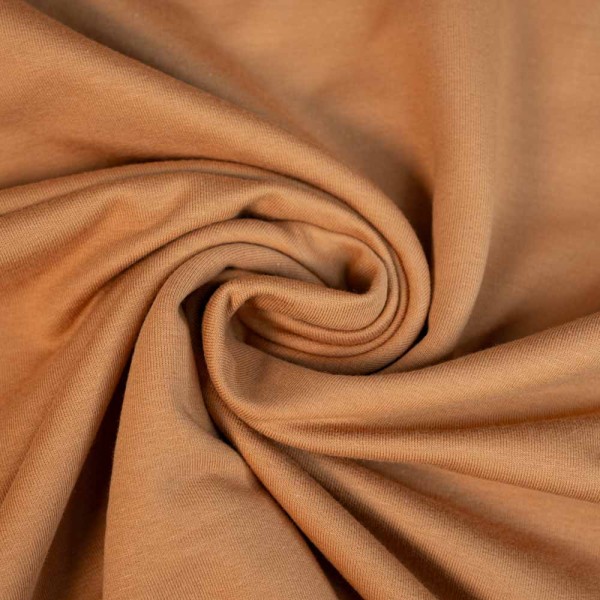 Baumwolljersey Uni Lena camel