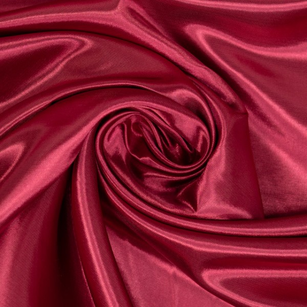 Satin Sina Glänzend Uni bordeaux
