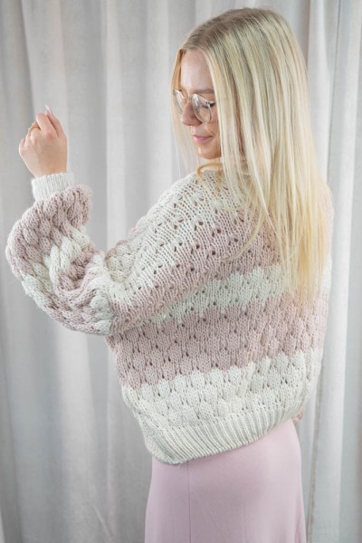 Cardigan Grobstrick Giovanna altrosa