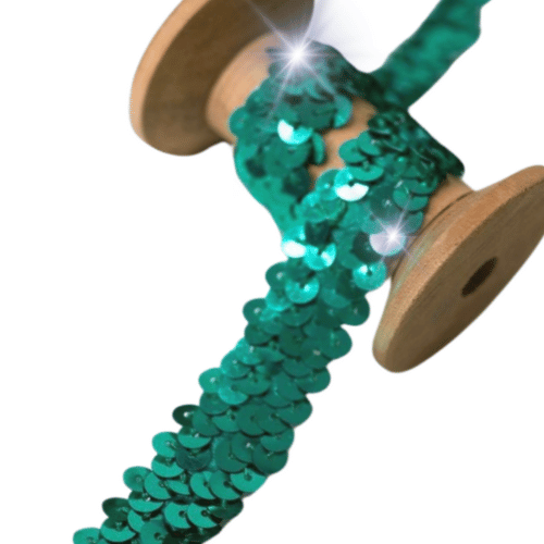 Paillettenband Stretch 20mm grün