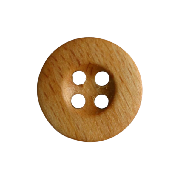 Holzknopf mit Mulde 18mm