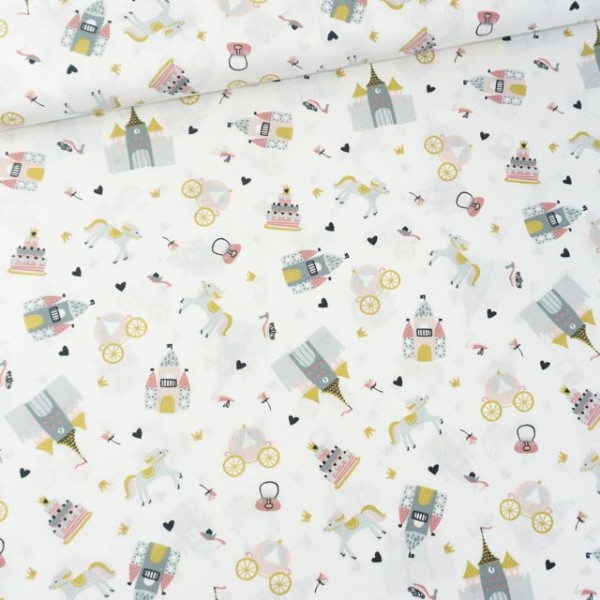 Baumwollwebware Prinzessin ecru