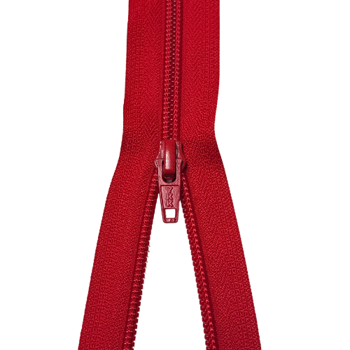 YKK teilbarer Reißverschluss Spirale rot