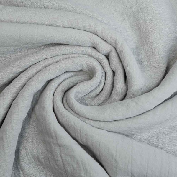 Musselin Double Gauze 280cm Überbreite hellgrau