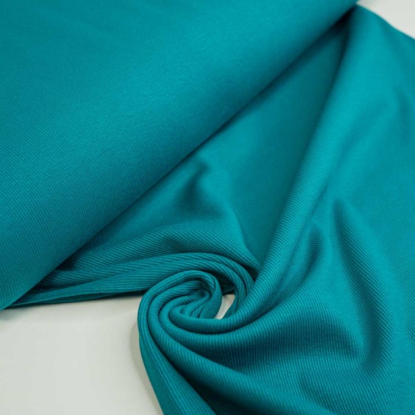 Fein-Ripp Bündchen 100cm breit petrol