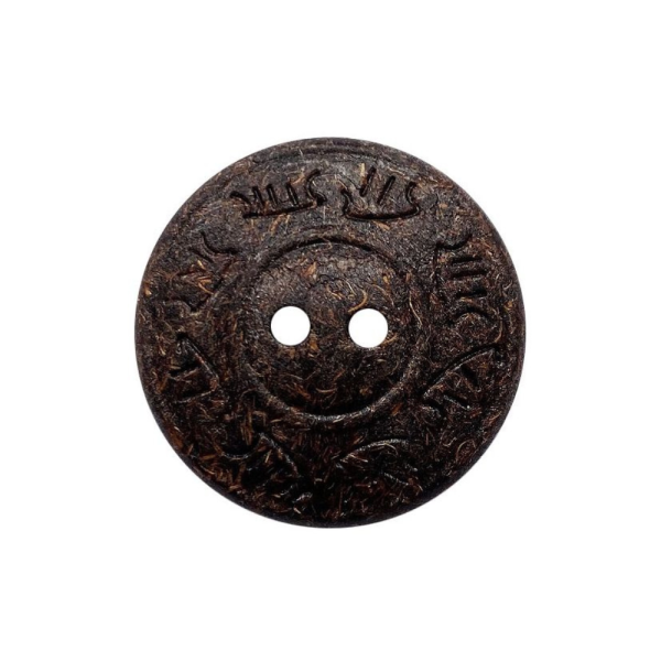 Kokosknopf Schriftzug 23mm