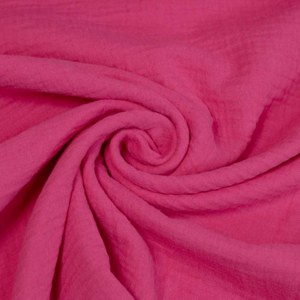 Bio-Musselin Double Gauze UNI pink